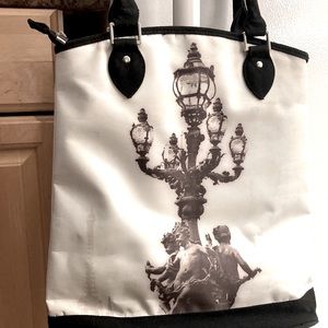 Vintage sepia photo bag